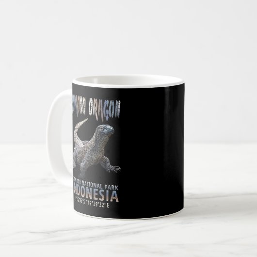 Komodo Dragon - Die größte Lizard der Welt. Kaffeetasse (Vorderseite Links)