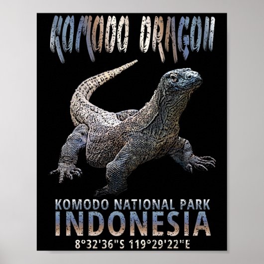 Komodo Dragon - Die größte Lizard der Welt. Poster (Vorne)