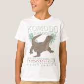 KOMODO DRAGON - DIE GRÖSSTE LIZARD. T-Shirt (Vorderseite)