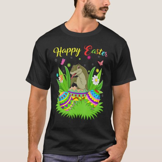 Komodo Dragon Easter Egg Funny Komodo Dragon Eas T-Shirt (Vorderseite)