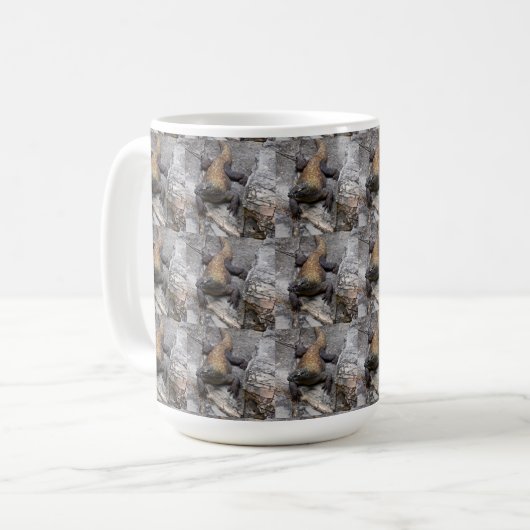 Komodo Dragon Full-Wrap Pattern Kaffeetasse (Vorderseite Links)