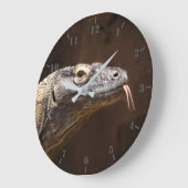 Komodo Dragon Große Wanduhr (Winkel)