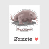 Komodo Dragon Illustration Aufkleber (Blatt)