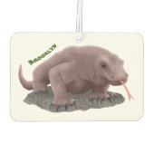 Komodo Dragon Illustration Autolufterfrischer (Rückseite)