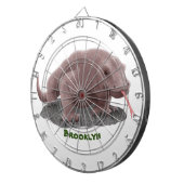 Komodo Dragon Illustration Dartscheibe (Vorderseite rechts)