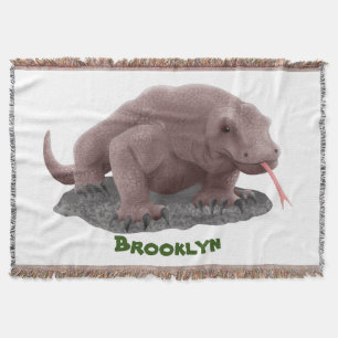 Komodo Dragon Illustration Decke