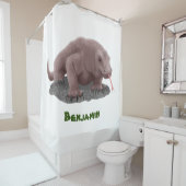 Komodo Dragon Illustration Duschvorhang (Beispiel)