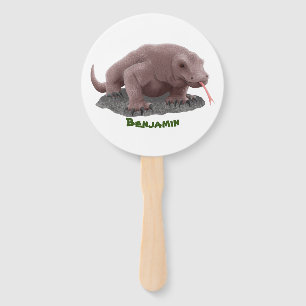 Komodo Dragon Illustration Fächer