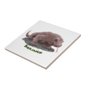 Komodo Dragon Illustration Fliese (Seite)