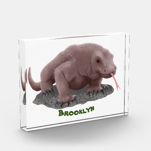 Komodo Dragon Illustration Fotoblock (Links)