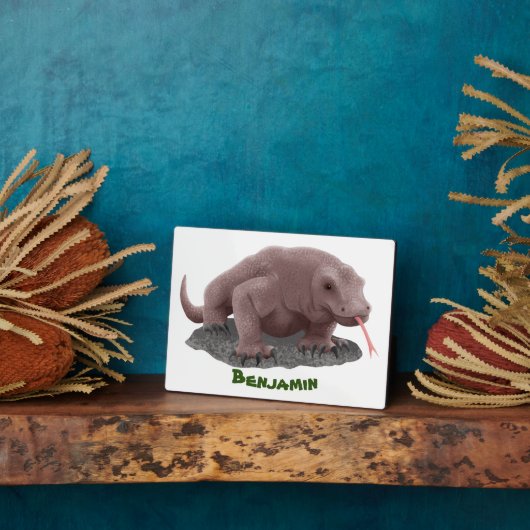 Komodo Dragon Illustration Fotoplatte (Seite)