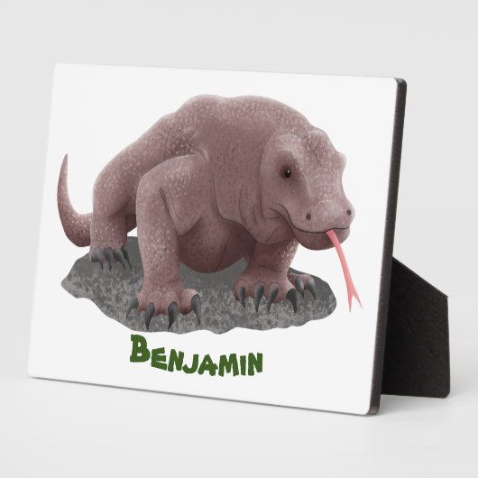 Komodo Dragon Illustration Fotoplatte (Seite)