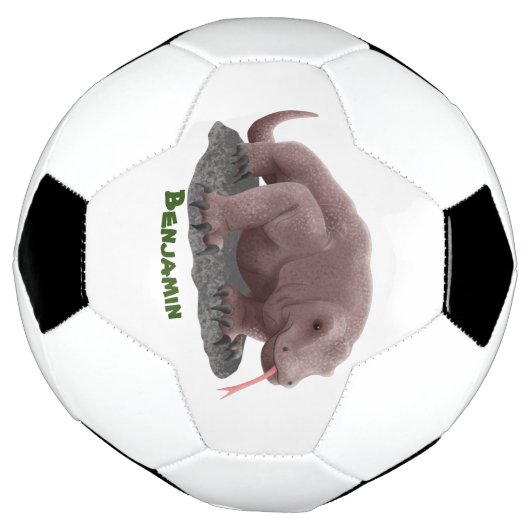 Komodo Dragon Illustration Fußball (Gedreht)