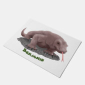 Komodo Dragon Illustration Fußmatte (Schrägansicht)