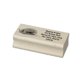 Komodo Dragon Illustration Gummistempel (Stempel)