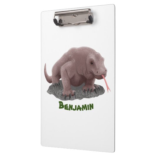 Komodo Dragon Illustration Klemmbrett (Links)