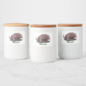 Komodo Dragon Illustration Lebensmitteletikett (Flaschen)