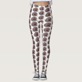 Komodo Dragon Illustration Leggings (Vorderseite)