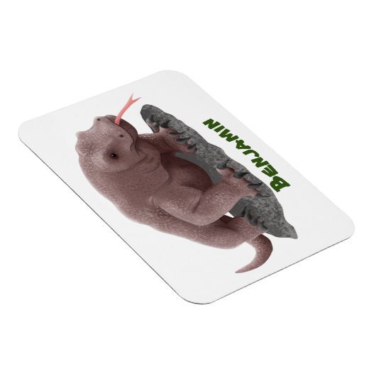 Komodo Dragon Illustration Magnet (Rechte Seite)