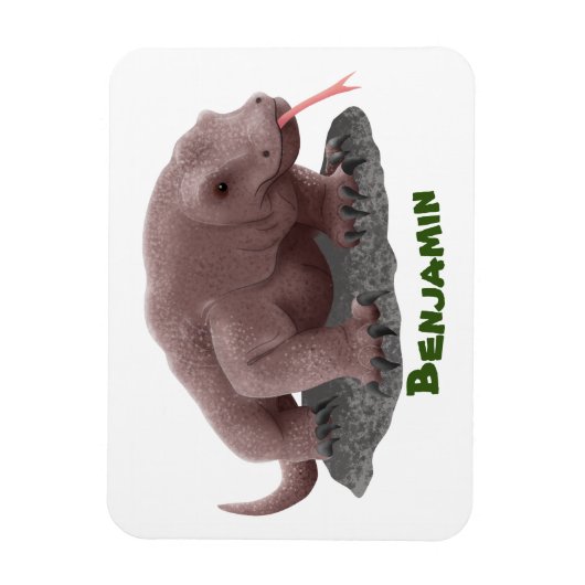 Komodo Dragon Illustration Magnet (Vertikal)