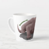Komodo Dragon Illustration Milchtasse (Linke Ecke)