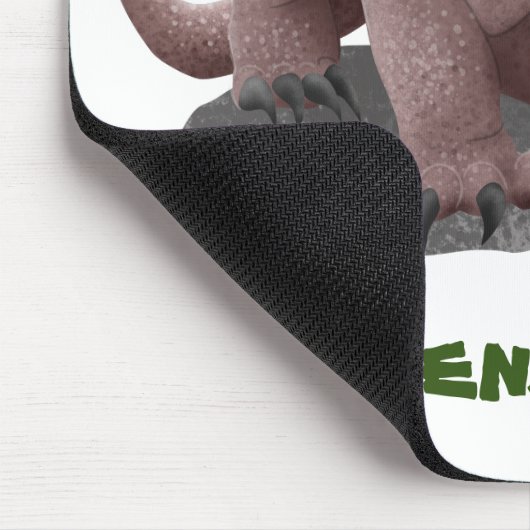 Komodo Dragon Illustration Mousepad (Ecke)