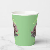 Komodo Dragon Illustration Pappbecher (Links)