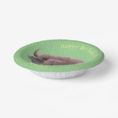 Komodo Dragon Illustration Pappteller (Gewinkelt)