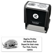 Komodo Dragon Illustration Permastempel (Beispiel)