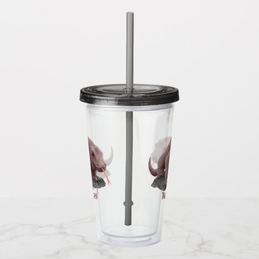 Komodo Dragon Illustration personalisiert Acryltrinkbecher (Rechts)