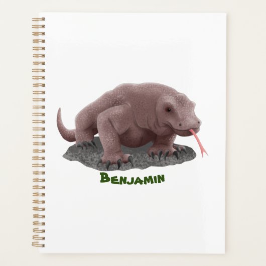Komodo Dragon Illustration Planer (Vorderseite)