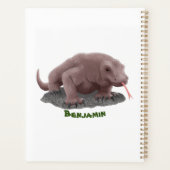 Komodo Dragon Illustration Planer (Rückseite)
