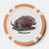 Komodo Dragon Illustration Pokerchips (Rückseite)