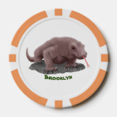Komodo Dragon Illustration Pokerchips (Vorderseite)