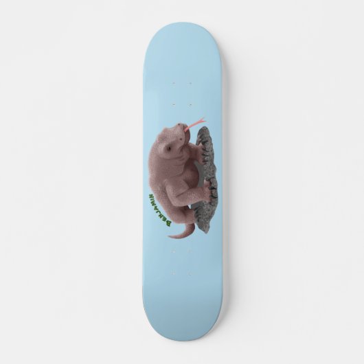 Komodo Dragon Illustration Skateboard (Vorne)