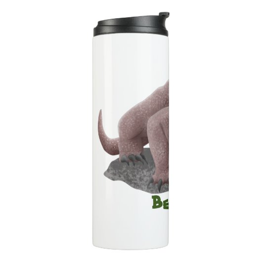 Komodo Dragon Illustration Thermosbecher (Nach links gedreht)
