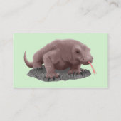 Komodo Dragon Illustration Visitenkarte (Rückseite)