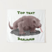 Komodo Dragon Illustration Wandteppich (Vorderseite (Horizontal))