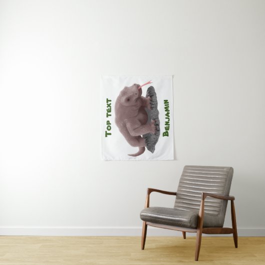 Komodo Dragon Illustration Wandteppich (Beispiel)