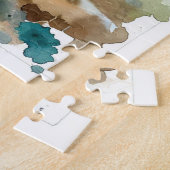 Komodo Dragon in Watercolor REF20 - Watercolor Puzzle (Seite)