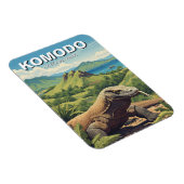 Komodo Dragon Indonesien Nationalpark Magnet (Rechte Seite)