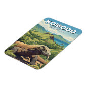 Komodo Dragon Indonesien Nationalpark Magnet (Linke Seite)