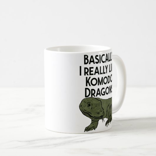 Komodo Dragon Lover Mug Kaffeetasse (VorderseiteRechts)