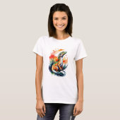Komodo Dragon Watercolor T-Shirt (Vorne ganz)