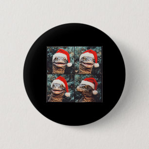 Komodo Dragon Weihnachten Button
