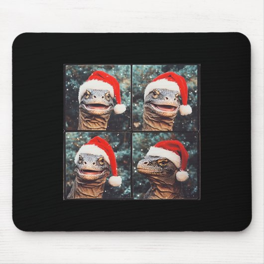Komodo Dragon Weihnachten Mousepad (Vorne)