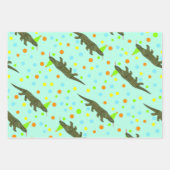 Komodo Dragon Wrapping Paper Geschenkpapier Set (Vorderseite 2)