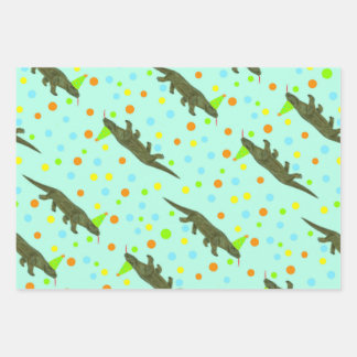 Komodo Dragon Wrapping Paper Geschenkpapier Set