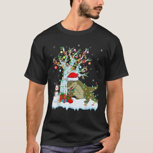 Komodo Dragon Xmas Tree Lighting Komodo Dragon Chr T-Shirt (Vorderseite)