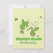 Komodo Insel Indonesien Karte (Rückseite)